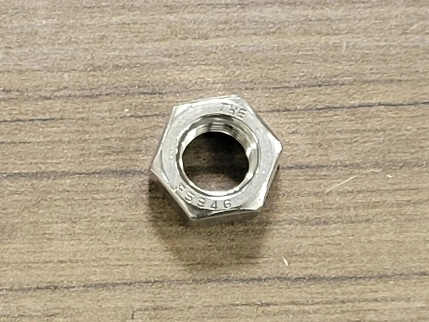 THE 1/2" F594G Stainless Steel Hex Nut (Bag of 2)