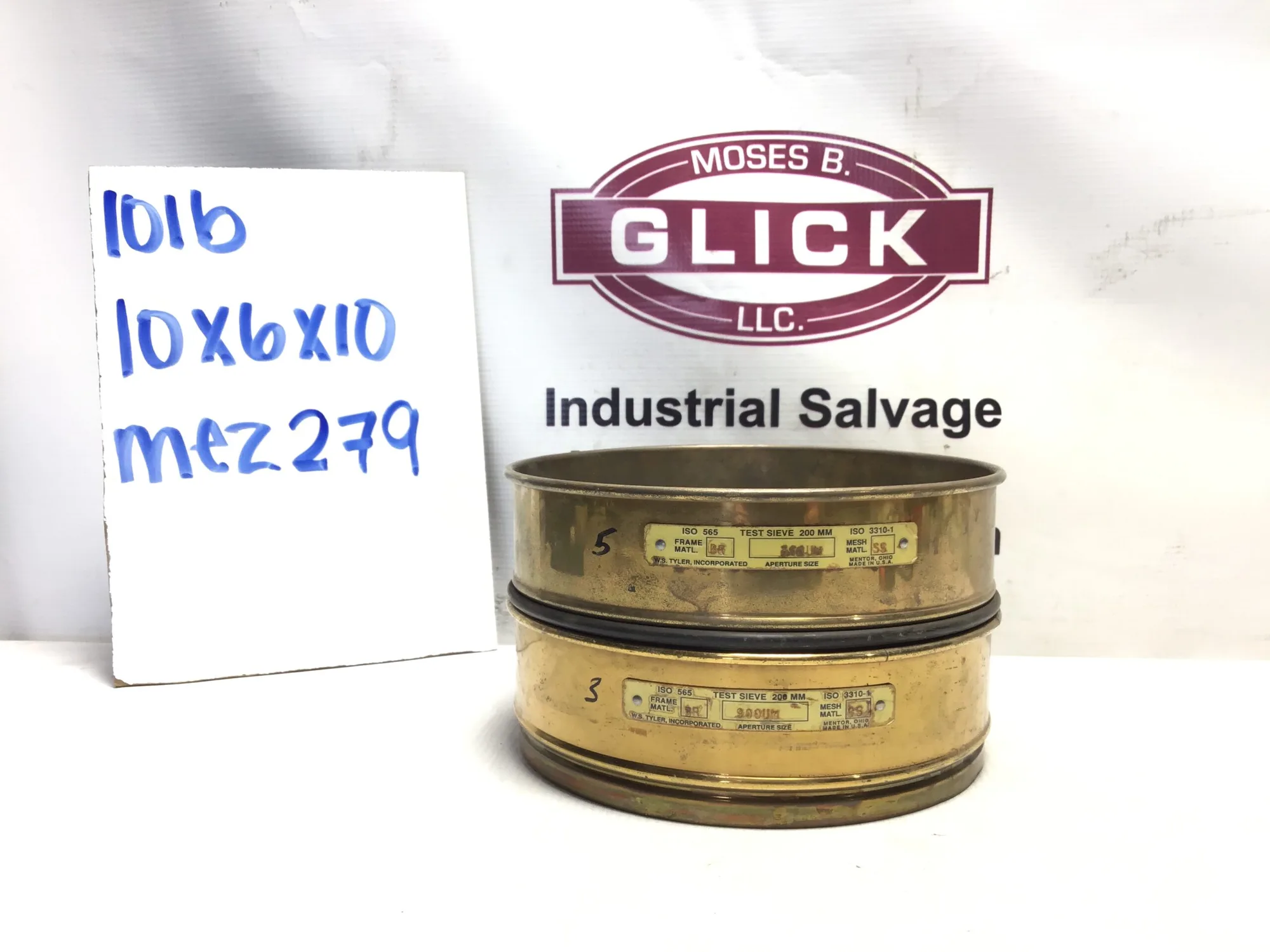 WS, TYLER INCORPORATED TEST SIEVE 200MM