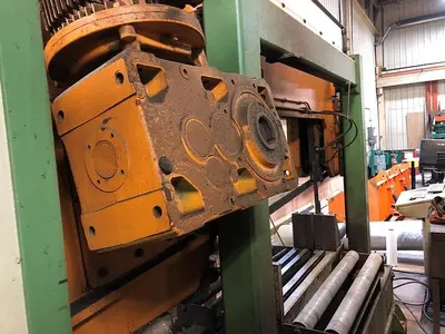 2002 Gernetti Double Column Cut off Saw, Capacity 38" X 19.5", 2" Blade, 15 Main Motor