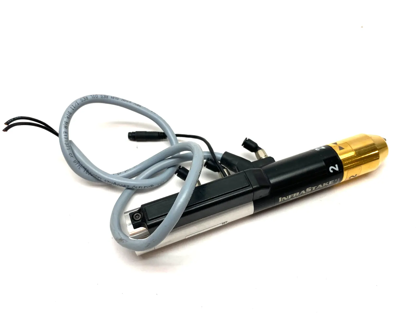 USED EXTOL INFRASTAKE PLASTIC STAKING MODULE, ANALOG PUNCH POSITION SENSING
