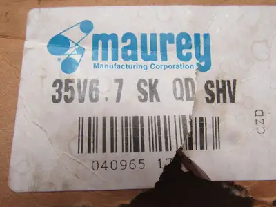 Maurey 35V6.7-SK 3 Groove 6.7" Pulley/Sheave SK Bushed Bore