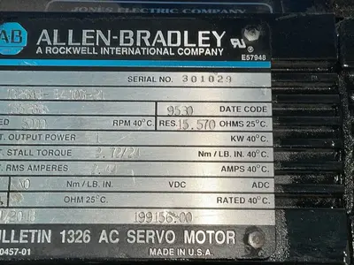 Used ALLENBRADLEY 1326ABB410G21 Motors (misc) Ohio US | HGR 24 #1507002
