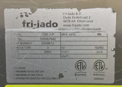 167-0008 Fri-Jado TDR-7-P Single Stack Electric Rotisserie Oven