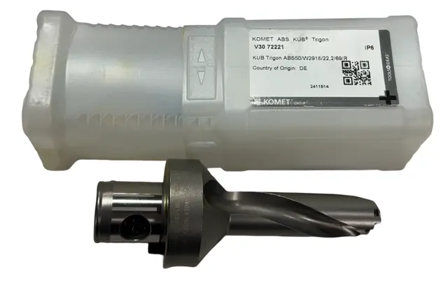 KOMET KUB .875 Trigon Insert Drill 3xD with ABS Connection RH