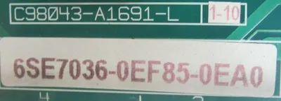 REFURBISHED SIEMENS 6SE7036-1EE85-0AA0 RECTIFIER UNIT 6SE70361EE850AA0