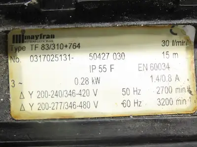 Used MAYFRAN _UNKNOWN_ Pumps Indiana US | Arrow Industrial #1408632