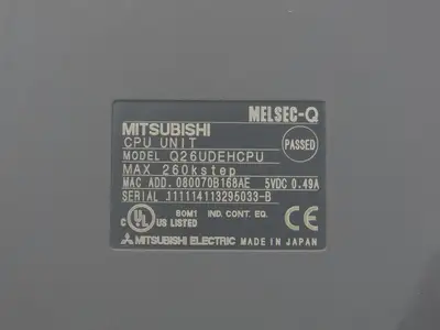 Mitsubishi Q26UDEHCPU Melsec-Q CPU Unit 260k Step