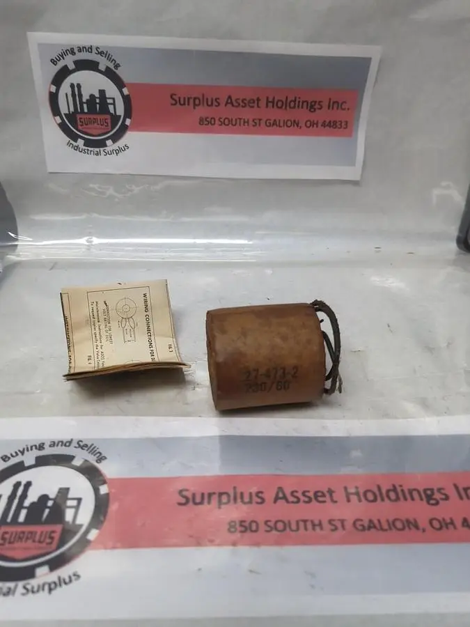New | in-Stock ASCO 27-473-2 Misc Electrical & Power Parts Ohio US | Surplus Asset Holdings #1240046