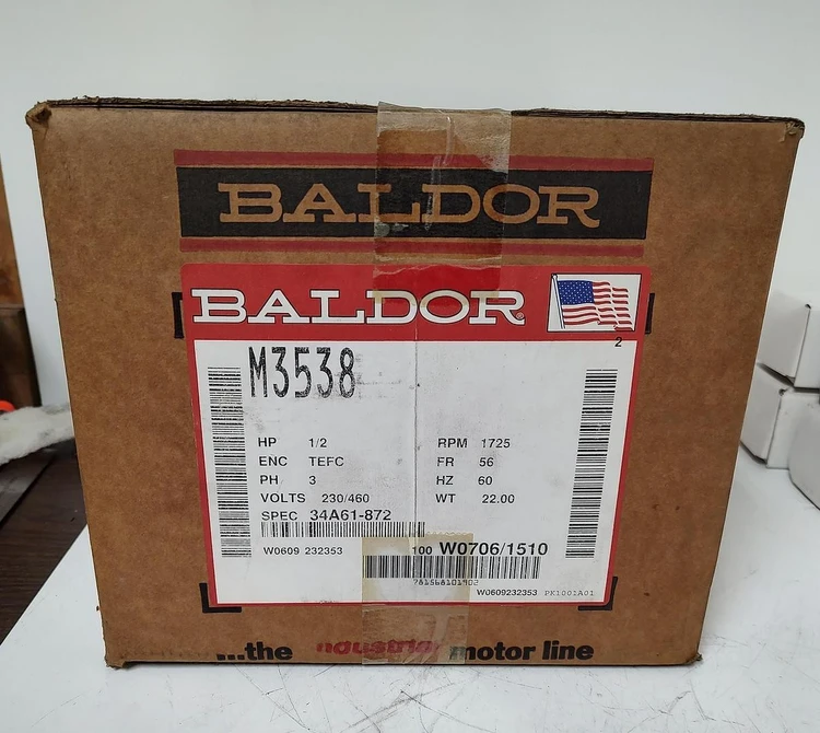 New | in-Stock Baldor M3538 A.C. Motors Kentucky US | Edwards Industrial Repair #1326884