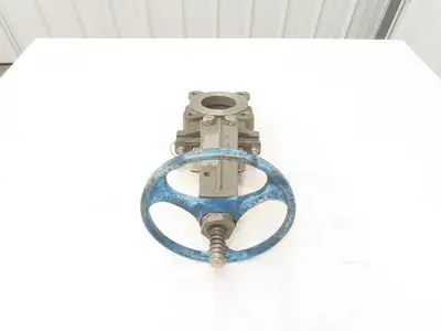 ITT Fabri-Valve C37 316 3" Stainless Knife Gate Valve Lug Style Metal Seat