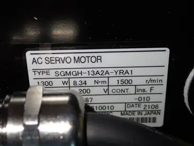 USED YASKAWA SGMGH13A2AYRA1