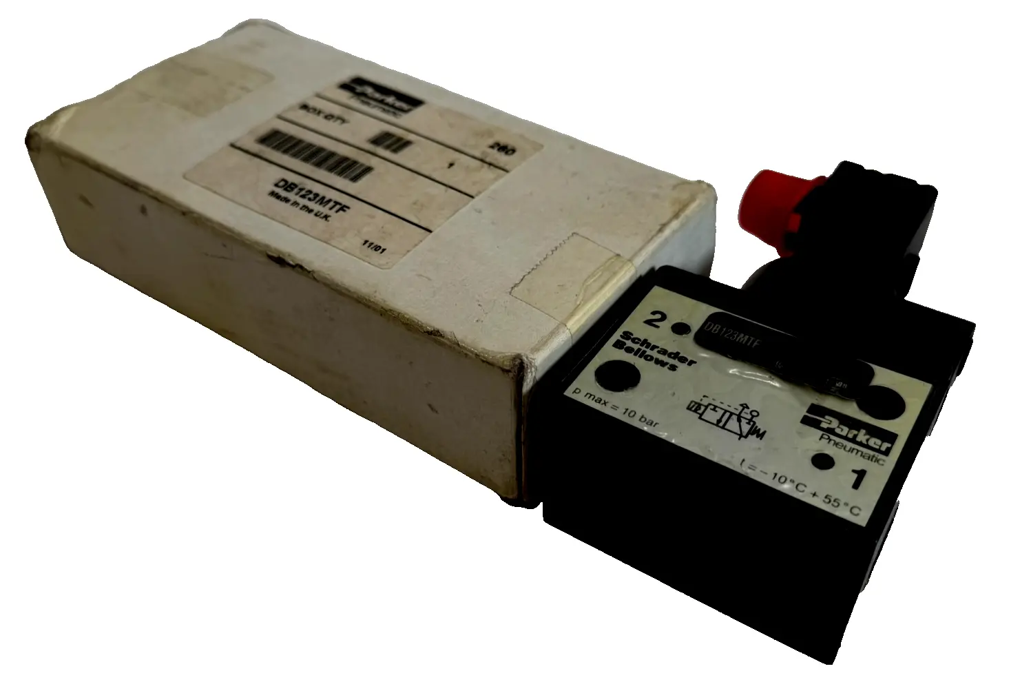 USED PARKER DB123MTF PNEUMATIC VALVE