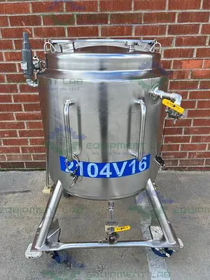 USED DCI 200 LITER STAINLESS STEEL JACKETED  REACTOR MIXING TANK
