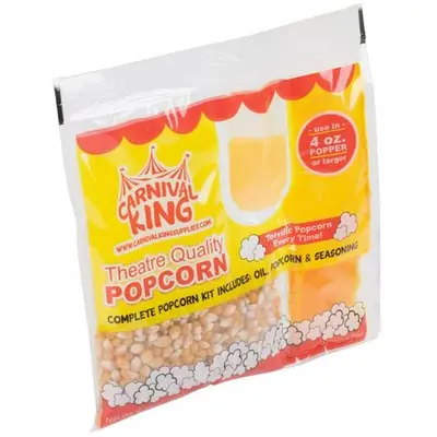 Carnival King All-In-One Popcorn Kit for 4 oz. Popper - 48 / Case Checkout