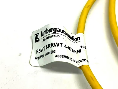 RSWT 4-RKWT 4-679/1M / 600001802 | Lumberg Automation RSWT 4-RKWT 4-679/1M Double-Ended Cordset 600001802 - New Other