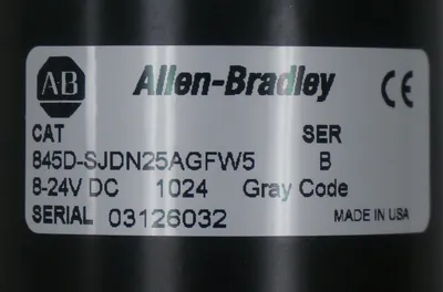 NEW ALLEN BRADLEY 845D-SJDN25AGFW5 ABSOLUTE ENCODER SER. B, 845DSJDN25AGFW5