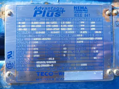 USED TECO-WESTINGHOUSE APH20004TZ5
