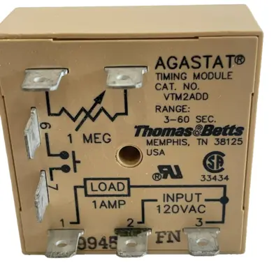 NEW AGASTAT VTM2ADD TIME DELAY RELAY