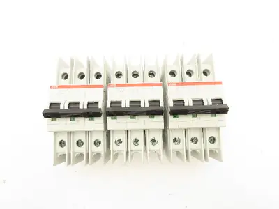 ABB K15A E212323 Circuit Breaker 3 Pole 15A Lot of 3