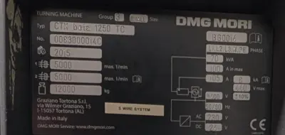 Used 2015 DMG MORI CTX BETA 1250 TC CNC Lathes California US | Machinery Network #1452730