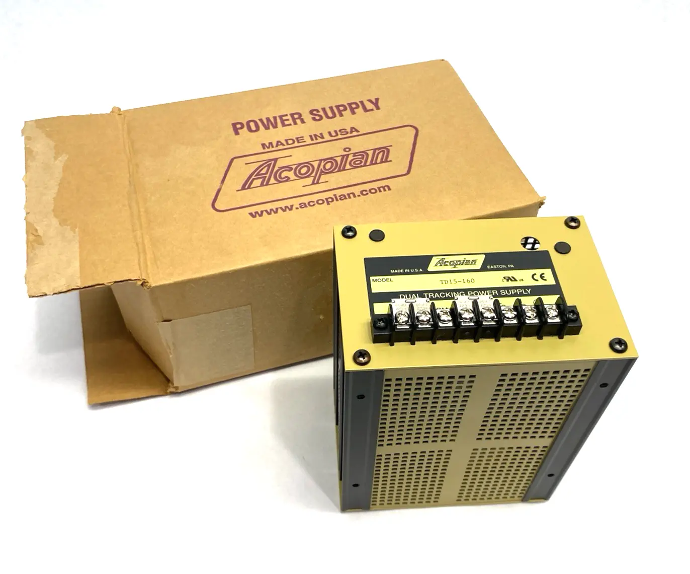 USED ACOPIAN DUAL TRACKING POWER SUPPLY 105-125 INPUT VOLTAGE