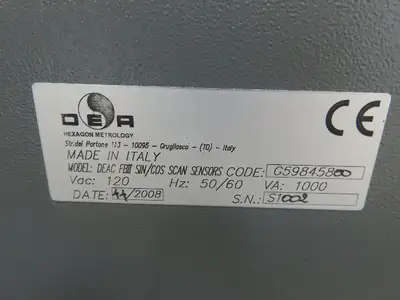 Sherffield Pioneer 6.8.6 Cordax CMM Touch Probe Renishaw Tricision Slant Bridge