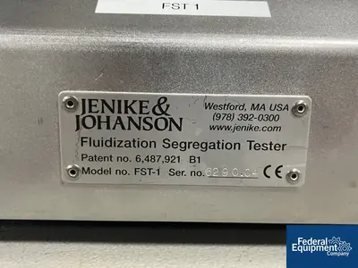 USED Jenike and Johnson Jenike and Johanson Fluidization Segregation Tester (FST), FST-1