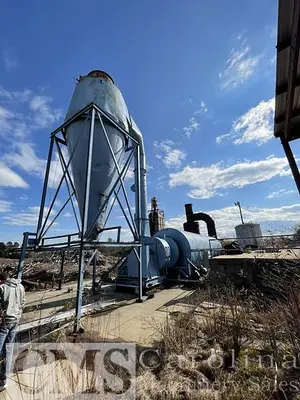 USED VINCENT DRUM DRYER WITH BURNER TRIPLE PASS SYSTEM WITH WEBB BURNER