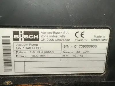 Used BUSCH SV 1040 C 000 Pumps Ohio US | HGR 24 #1517987