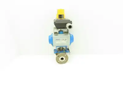 Jamesbury 1" 6150 316SS Ball Valve Flanged w/Pneumatic Actuator VPVL200 SR4/5 B