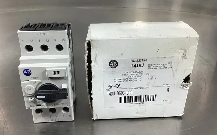 Used Allen-Bradley 140U-D6D3-C25 Circuit Breakers | Palmetto Automation #1156146
