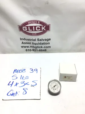 Marsh J5042 Dual Scale Pressure Gauge 2.5 1/8OB 30/210kPa