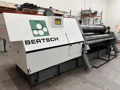 10' x 1" BERTSCH MODEL #100-10 4 ROLL HYDRAULIC PLATE ROLL, 2018: YOBRO #24784