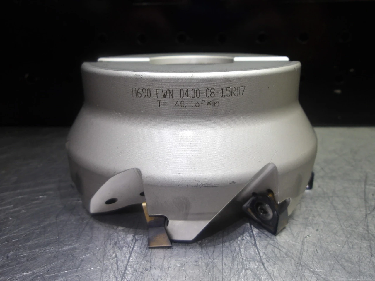 Iscar 4" Coolant Thru Facemill 1.5" Arbor H690 FWN D4.00-08-1.5R07 (LOC2678B)