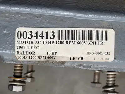 10 hp, 575 volts, 1170 rpm, 256T Electric Motor