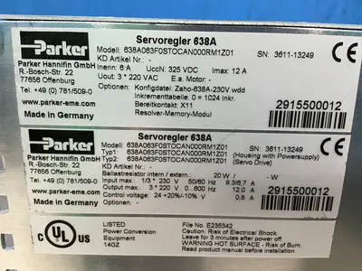 Used PARKER 638A063F0STOCAN000RM1Z01 Servo Drives Ohio US | HGR 24 #1572160