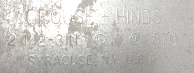 NEW Crouse-Hinds 870