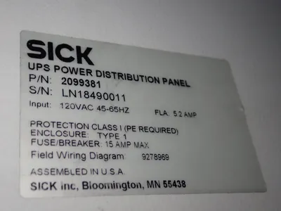 Used SICK 2099381 Electrical Panels Ohio US | HGR 24 #1406366