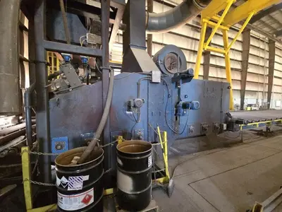 Used 2008 BLASTEC 10' PLATE Roller Conveyor Shot Blaster Pennsylvania US | Shot Blasting Equipment #1541094
