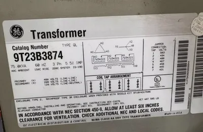 GENERAL ELECTRIC 9T23B3874 Transformers | Great American Equipment Company (6)