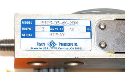 NEW REVERE TRANSDUCERS 5123-D3-4K-2OP1 TRANSDUCER