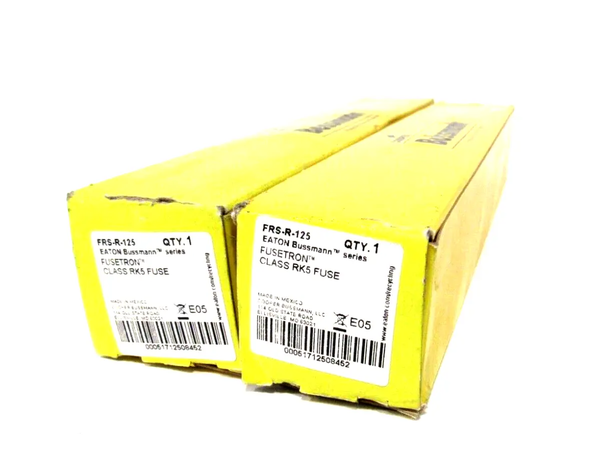 LOT OF 2 NEW BUSSMANN FRS-R-125 FUSESFRSR125