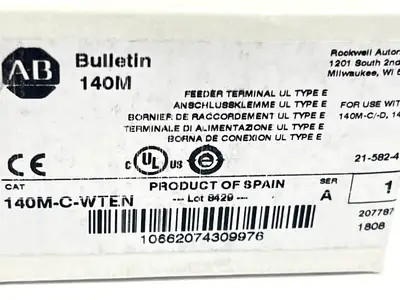 New | in-Stock Allen-Bradley 140M-C-WTEN Terminal Blocks Michigan US | Maverick Industrial Sales #1468090