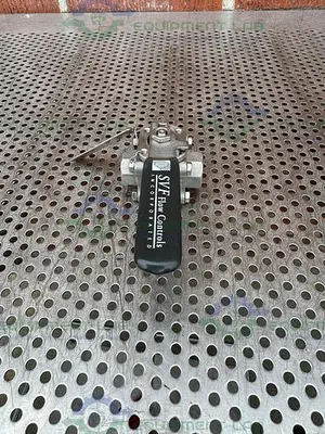 USED SVF -F. C. I. R86666ATSE COMPRESSION BALL VALVE W/ 1/4" THREADED FITTING 1500PSI