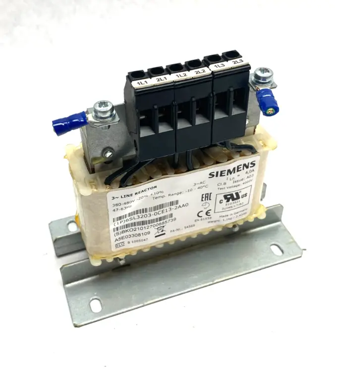 Used SIEMENS SINAMICS LINE REACTOR 3~ 380-480V Misc Industrial Equipment | Maverick Industrial Sales #1107029