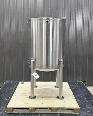 Used 60 Gallon Jacketed Tank, 316L Stainless Steel