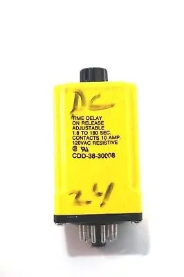 USED POTTER & BRUMFIELD CDD-38-30008 TIME DELAY RELAY CDD3830008