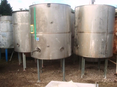 2200L S/S JKTD Enclosed Mixing Tank