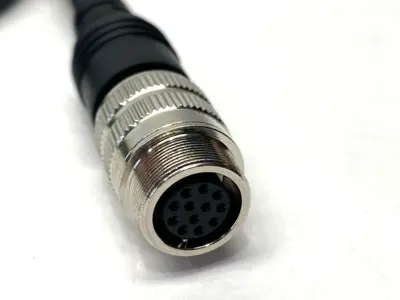 Keyence 1603HAH003 Double-Ended Connector Cable M14 12-Pin F Connectors M/F .5m - New Other