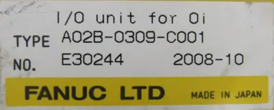 USED FANUC A02B-0309-C001 I/O UNIT A02B0309C001